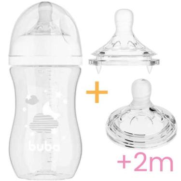 Imagem de Kit Mamadeira Easy Flow c/ 2 Bicos Extras - Buba