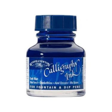 Imagem de Tinta para Caligrafia Dark Blue 30ml Winsor & Newton