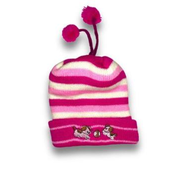Imagem de Touca Infantil Bebê Cachorrinho Inverno Macia Com Pom Pom - Evolution,