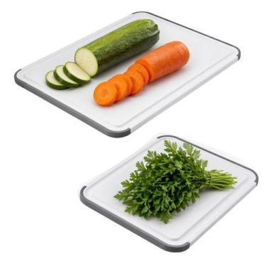 Imagem de Jogo 2 Tábuas Corte Antiderrapante Carne Legumes KitchenAid