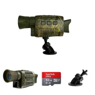 Imagem de Monóculo Nv1000 Ideal Para Caça Pesca 4k 32gb Com Suporte - Mike Shop