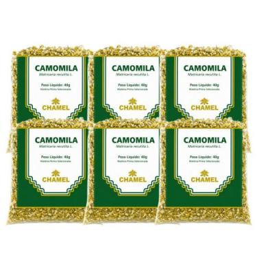Imagem de Kit 6 Camomila Flores Chamel 40g Embalagem Lacrada