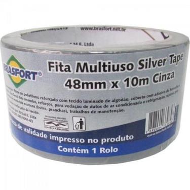 Imagem de Fita Multiuso SILVER TAPE 48mm X 10m Cinza BRASFORT