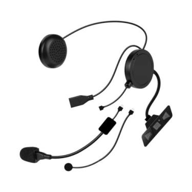 Imagem de Fone De Ouvido Bluetooth 5.2 Para Capacete De Moto, Sem Fio, Estéreo, 