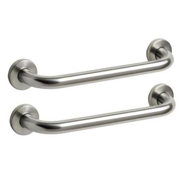 Imagem de Kit com 2 Barras de Apoio 80cm Aço Inoxidável Polido Barra de Apoio pa