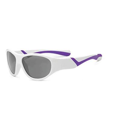 Imagem de Real Kids Shades Óculos de Sol Discover Branco e Roxo, 4 Anos, Proteção 100% UVA/UVB, Armação Flexível, Moderno, Feminino, Crianças de 4 a 7 Anos