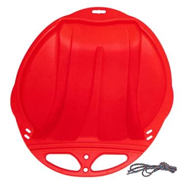 Imagem de Trenó para serviços pesados crianças adultos trenó de tobogã trenó ao ar livre para snowboard prancha de trenó, VERMELHO