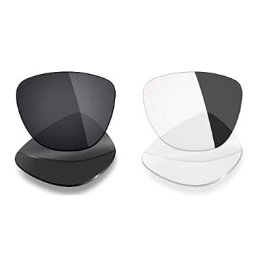 Imagem de Mryok 2 pares de lentes polarizadas de substituição para óculos de sol Oakley Frogskins – opções