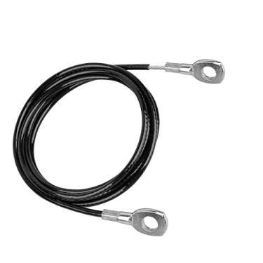 Imagem de DYNWAVE Fitness DIY Polia Cabo de Fixação Sistema Braço Bíceps Tríceps de Mão Ginásio Equipamentos de Acessórios, Sem Bola Preta 1,5m