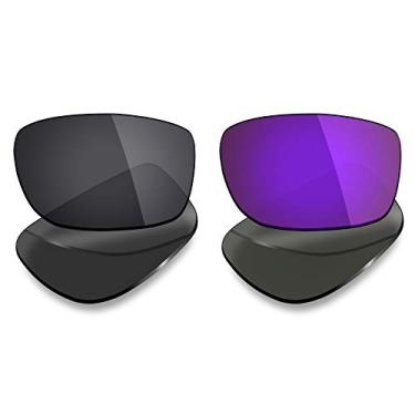 Imagem de 2 pares de lentes polarizadas de substituição da Mryok para óculos de sol Oakley Splinter – Opções