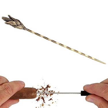 Imagem de Ferramenta vintage para realçar charutos de precisão, cortador de agulha, à prova de ferrugem, acessórios práticos para charutos, presente dourado, E