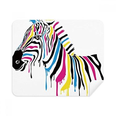 Imagem de Pano de limpeza Pinto Animal Rainbow Color Cleaner, 2 peças, tecido de camurça