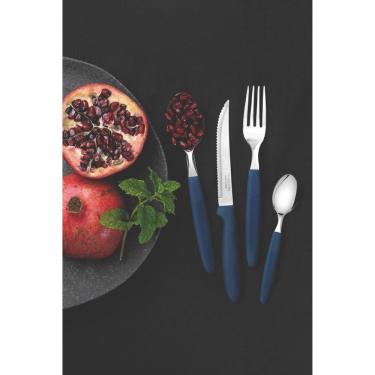 Imagem de Conjunto de Talheres Inox Tramontina Ipanema 24 Peças Azul