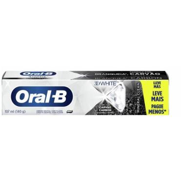 Imagem de Creme Dental Oral-B Mineral Clean Com Carvão - 3D White 140G