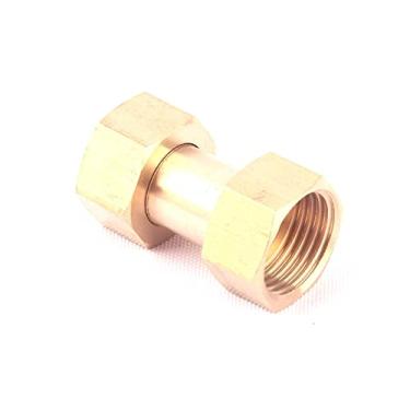 Imagem de 1 pe?a adaptador de lat?o de 1/2 polegada conector reto de lat?o de rosca f¨ºmea???encaixe para aquecedor dom¨¦stico, ouro, conector
