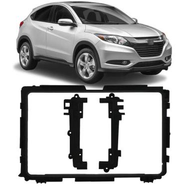 Imagem de Moldura De Painel 2 Din 9" Polegadas Honda HRV 2015 2016 2017 2018 2019 2020