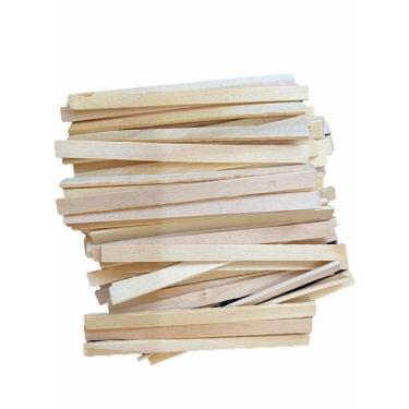 Imagem de Kit com 1000 Palitos para Sorvete e Picolé Ponta Quadrada