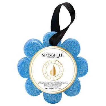 Imagem de Tampão de flor selvagem Spongelle - Body Wash Infused Shower/Bath Sponge - Freesia Pear