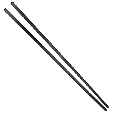 Imagem de Mimo Style 2 Pares de Hashi Retangulares de Melamina Preto, Ideal para Comida Japonesa, Lámen, Macarrão, Miojo, Donburi, Sushi. Sustentável e Reutilizável, Prático e Elegante