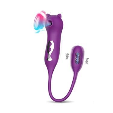 Imagem de Vibrador Feminino Estimulador Sexual Feminino Estimulação de Mamilo Erótico 18 Velocidades Sexuais Zatla (Roxo)
