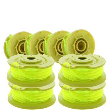 Imagem de Linha de carretel de reposição AC80RL3 de 080 polegadas, linha torcida compatível com Ryobi One Plus+ AC80RL3 de 18 V, 24 V e 40 V, linha de carretel de alimentação automática de 3,4 m (pacote com 8)