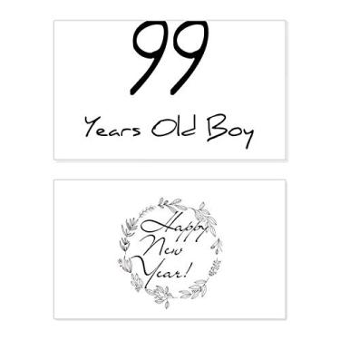 Imagem de 99 anos menino idade longevidade ano novo festival cartão de felicitações mensagem presente