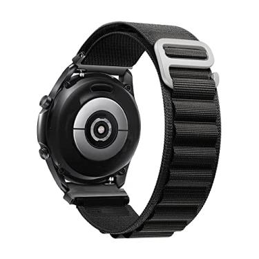 Imagem de Pulseira 22mm Loop Alpinista compativel com Samsung Galaxy Watch 3 45mm - Galaxy Watch 46mm Sm-R800 - Gear S3 Frontier - Amazfit GTR 2 3 e 4 - Marca LTIMPORTS (Preto)