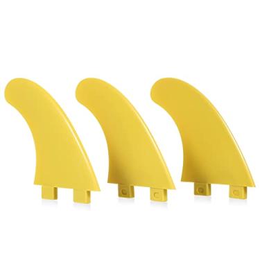 Imagem de Chusui 3 peças de barbatanas de prancha de surf 4,5 polegadas G5 barbatanas Stand Up Paddle Board acessórios de barbatanas propulsoras