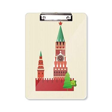 Imagem de Ilustração Rússia Símbolo Nacional Prancheta Pasta, Bloco de Escrita Placa de Apoio A4