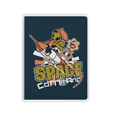 Imagem de Diário de capa macia para caderno Spacewalk Universe and Alien