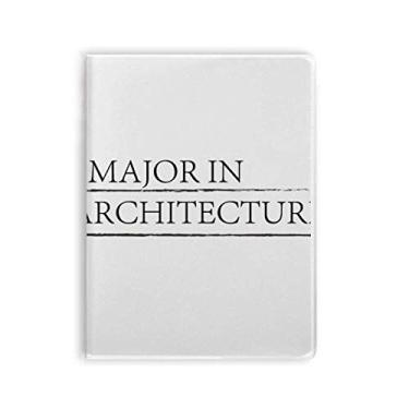 Imagem de Diário de capa macia com citação I Major In Architecture