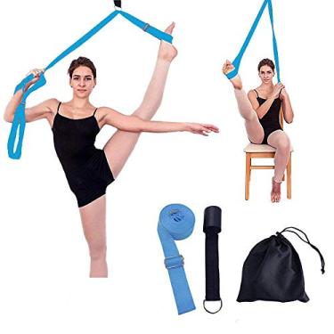 Imagem de Price Xes Leg Ballet Yoga Stretcher, Acessório de porta Obtenha mais flexível, Flexibilidade e Alças de perna – Ótimo para Ginástica de Dança de Torcida ou qualquer Treinador Esportivo Premium Equipamento de Estiramento, Light blue