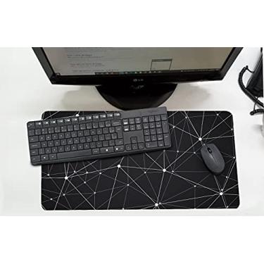 Imagem de Mouse Pad/Desk Pad Grande 30x70cm- Linha Office geometrico pontos