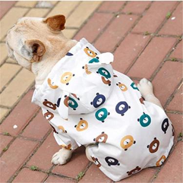 Imagem de Capa de chuva para cães de estimação, roupas para pug, buldogue francês, roupas impermeáveis para cachorro, jaqueta de chuva, poodle bichon Schnauzer Welsh Corgi