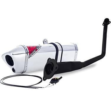 Imagem de Escape/Ponteira Coyote Modelo TRS 2 Way + Mais em Alumínio - Fazer 250 ano 2016/2017 - Polido