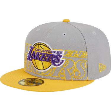 Imagem de Boné New Era 59fifty Los Angeles Lakers Cinza  masculino