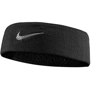 Imagem de Nike BN2048 Faixa de cabeça Dri-Fit Terry, Preto/Branco, Largura 2,6 polegadas (6,5 cm)