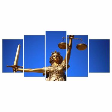 Imagem de Quadro Justice Mosaico 5 Peças Direito Advocacia Escritórios