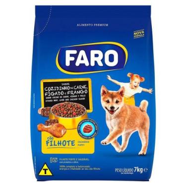 Imagem de Ração Seca Faro  Cozidinho De Carne, Fígado E Frango Para Cães Filhote