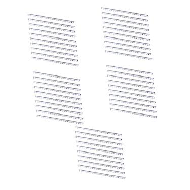 Imagem de TEHAUX 50 Unidades régua triangular transparente régua de escala de arquiteto régua de engenharia régua escolar Régua de proporção régua de pintura régua de triângulo de plástico simples