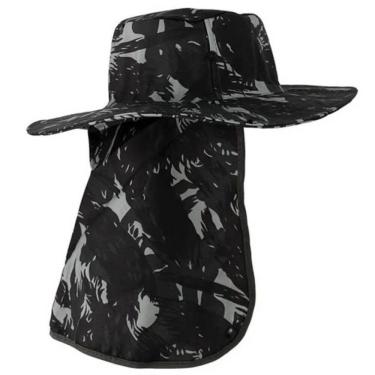 Imagem de Chapeu Pescador Com Proteção - Preto Militar