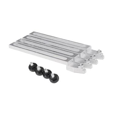 Imagem de Generic 4 pçs bga reballing acessório estação de retrabalho peças suporte braçadeira portátil resistente ajustável bga pcb gabarito kits, 120mm