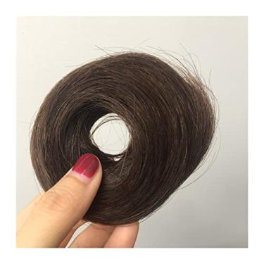 Imagem de Mulheres Bun Scrunchies 1/2 pçs faixa rabo de cavalo elástico peruca para cabelo humano feminino coques chignon coque bagunçado pedaços de cabelo rosquinha chignon com borracha elástica Pão (Size : 1