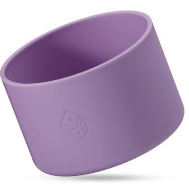 Imagem de REUZBL Bota protetora de silicone para garrafa Owala FreeSip 1,134 g, Hydro Flask 947-1,134 g, frasco de ferro, Takeya, Thermoflask e garrafas de água de boca larga semelhantes, acessório de garrafa