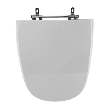 Imagem de Assento Sanitário Poliéster para Louça Thema incepa Aço Cinza Platina