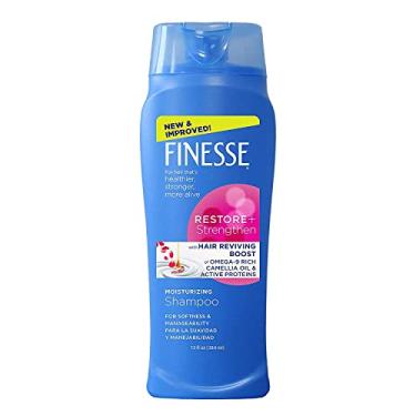 Imagem de Finesse Shampoo hidratante Restore + Strengthen, 370 ml (pacote com 2) Finesse