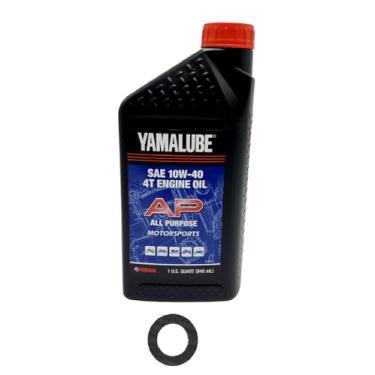 Imagem de Yamaha Kit de óleo de manivela/transmissão YZ 250/250 X (2000-2004) todos os modelos, peça Yamaha # LUB-10W40-AP-12, peça de arruela de trituração nº 90430-12207-00