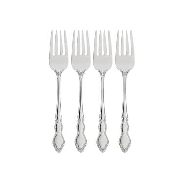 Imagem de Oneida Garfos de salada Dover Fine Talheres Conjunto de 4, aço inoxidável 18/10, conjunto de talheres, pode ser lavado na lava-louças