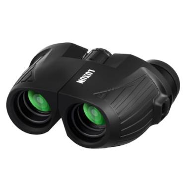 Imagem de Mini binóculo HD 12 x 25 para adultos e crianças, binóculos dobráveis compactos com visão noturna de pouca luz, binóculo à prova d'água para caça ao ar livre, observação de pássaros, tiro, esportes