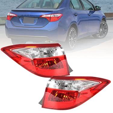 Imagem de labwork Substituição das luzes traseiras do lado do motorista do passageiro para Toyota Corolla 2014 2015 2016 Conjunto da lâmpada traseira do lado esquerdo e direito 8155002751 8156002751 8156002751